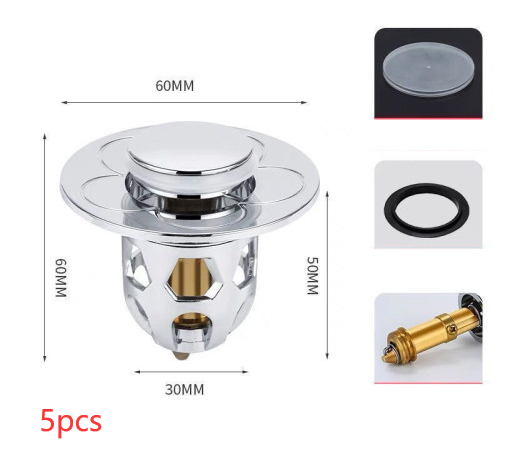 Electroplating Drainer Bouncing Core Universal Head Leak-Proof Plug