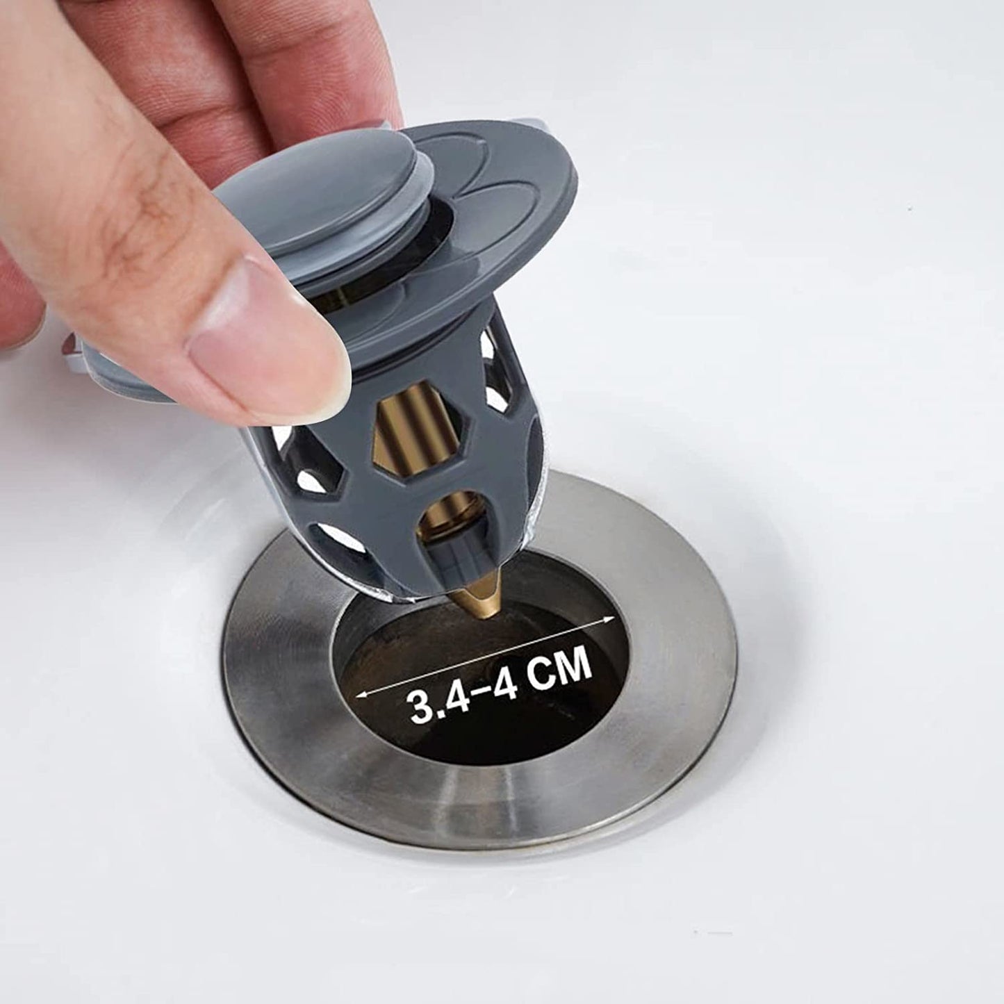 Electroplating Drainer Bouncing Core Universal Head Leak-Proof Plug