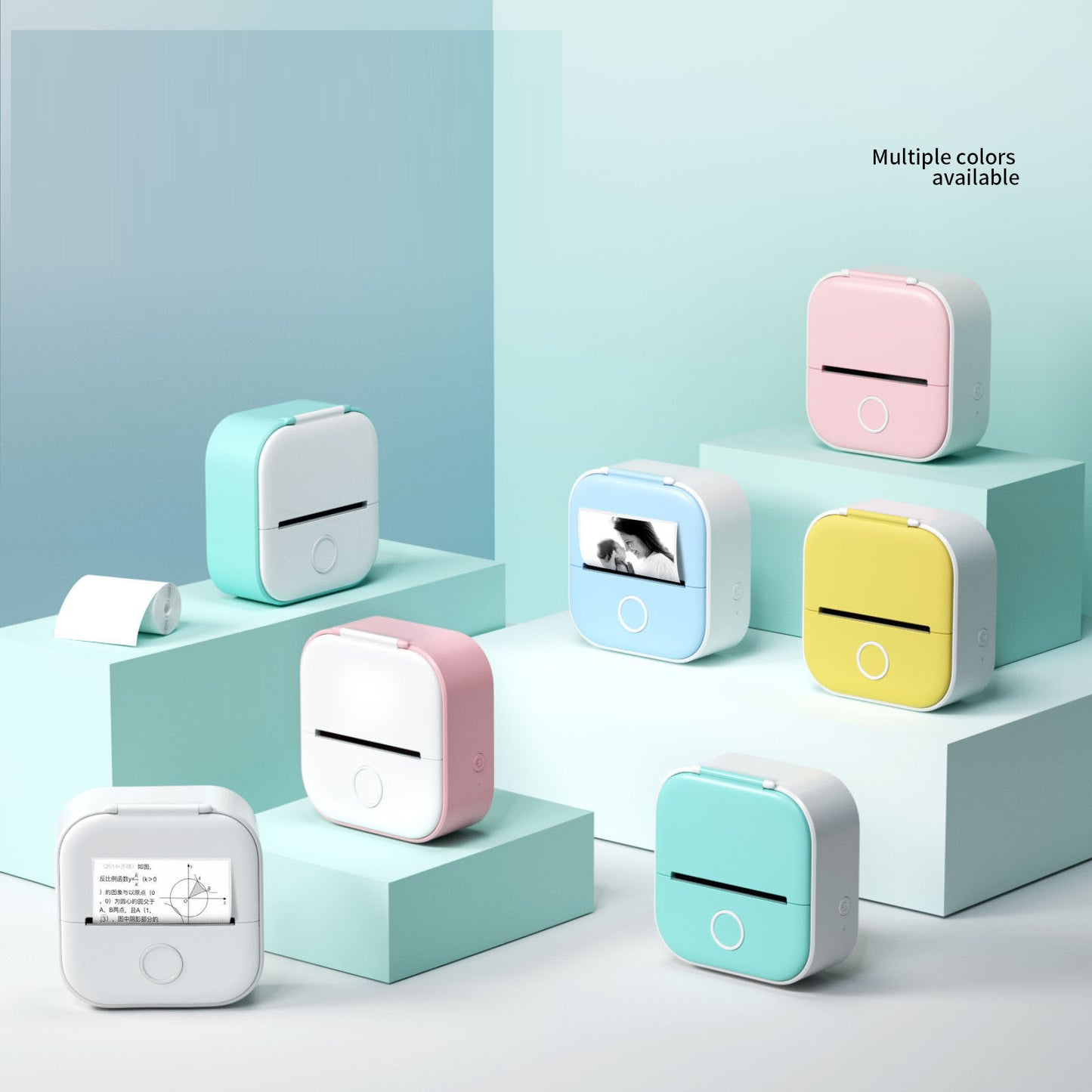 Mini pocket portable Bluetooth tag photo ledger thermal printer