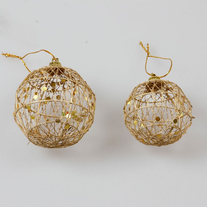 Gold Dusted Scaly Christmas Ball