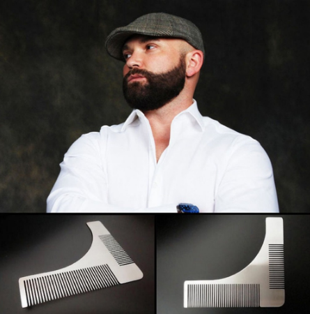 Stainless Steel Grooming Beard Brush Tool