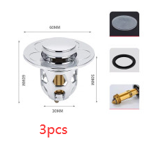 Electroplating Drainer Bouncing Core Universal Head Leak-Proof Plug