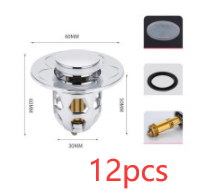 Electroplating Drainer Bouncing Core Universal Head Leak-Proof Plug