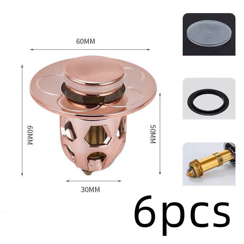 Electroplating Drainer Bouncing Core Universal Head Leak-Proof Plug