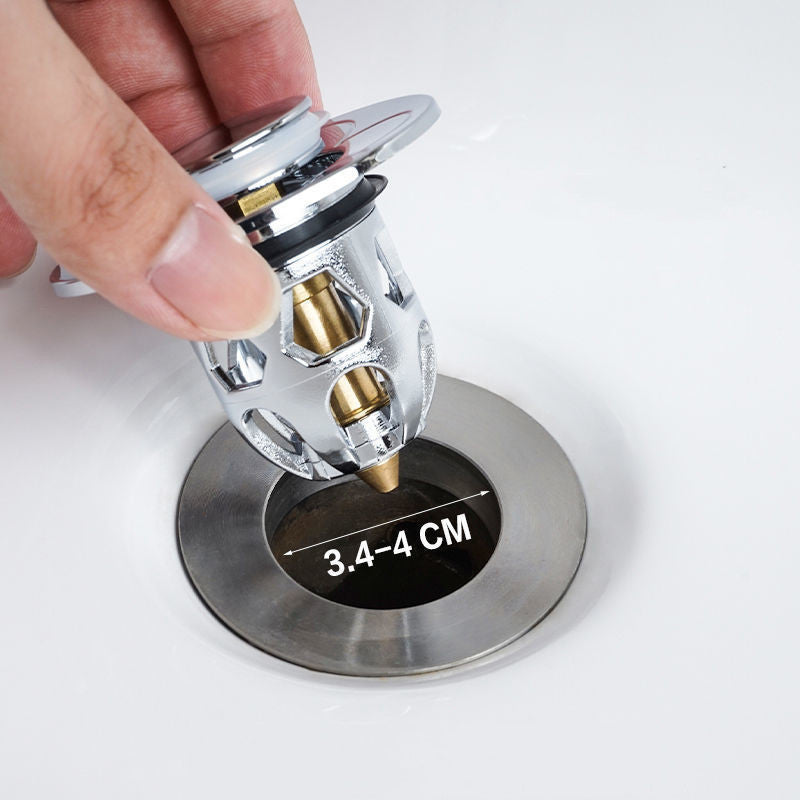 Electroplating Drainer Bouncing Core Universal Head Leak-Proof Plug
