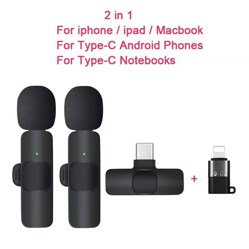 Live Broadcasting Wireless Lavalier Microphone