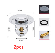 Electroplating Drainer Bouncing Core Universal Head Leak-Proof Plug
