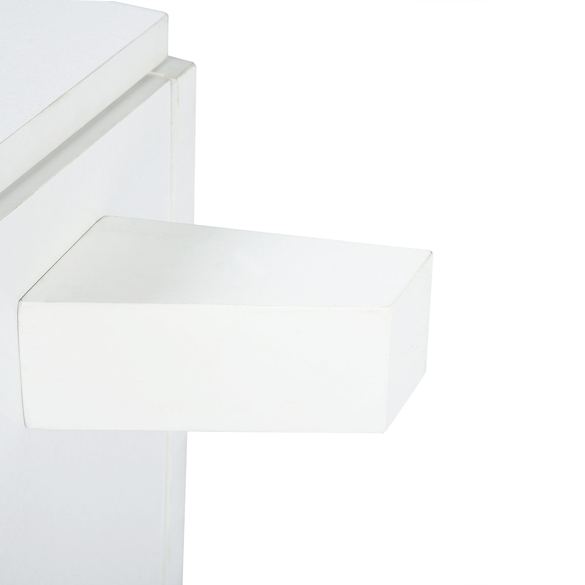 Tall Cabinet, Wooden Slim Floor Cabinet with Shelves & Drawer, White