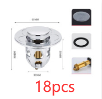 Electroplating Drainer Bouncing Core Universal Head Leak-Proof Plug