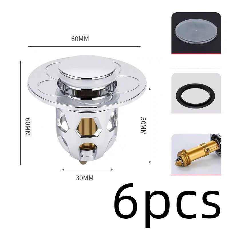 Electroplating Drainer Bouncing Core Universal Head Leak-Proof Plug
