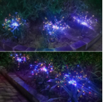 Ground Plug Solar Fireworks Light LED Light String Copper Wire Outdoor Garden Decoration Star Lights Christmas Lights