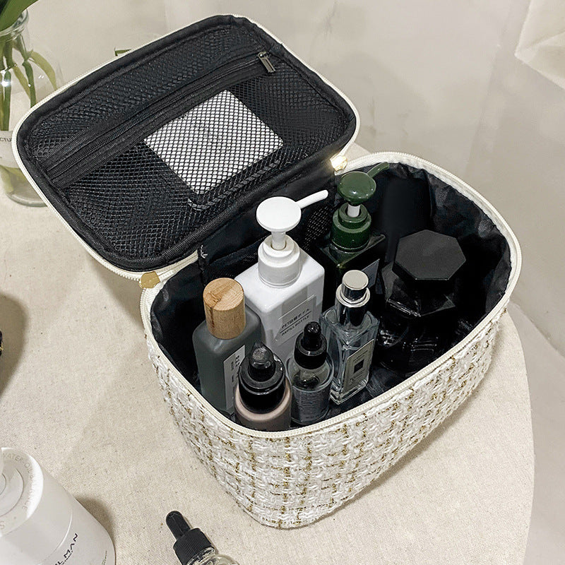 Luxury Cosmetic Bag with Large Capacity