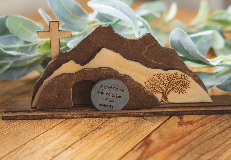 Easter Resurrection Scene Tabletop Centerpiece