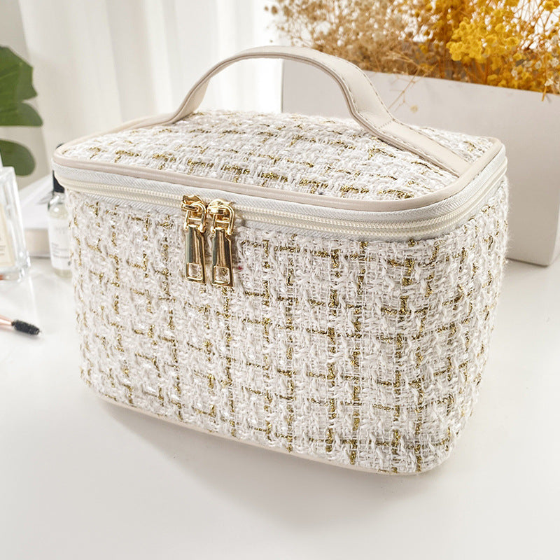 Luxury Cosmetic Bag with Large Capacity