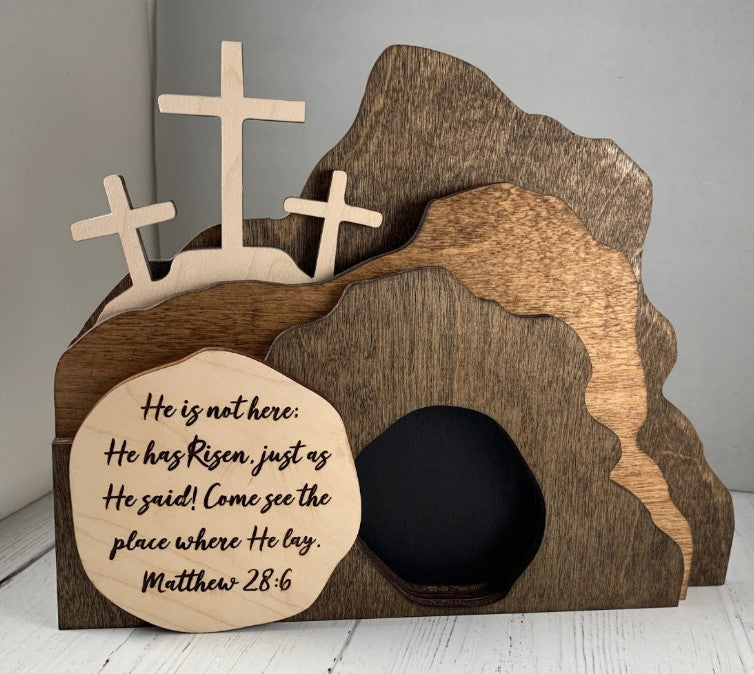 Easter Resurrection Scene Tabletop Centerpiece
