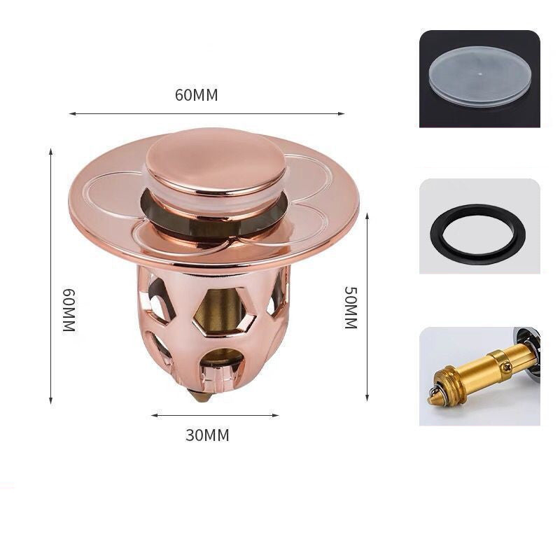 Electroplating Drainer Bouncing Core Universal Head Leak-Proof Plug