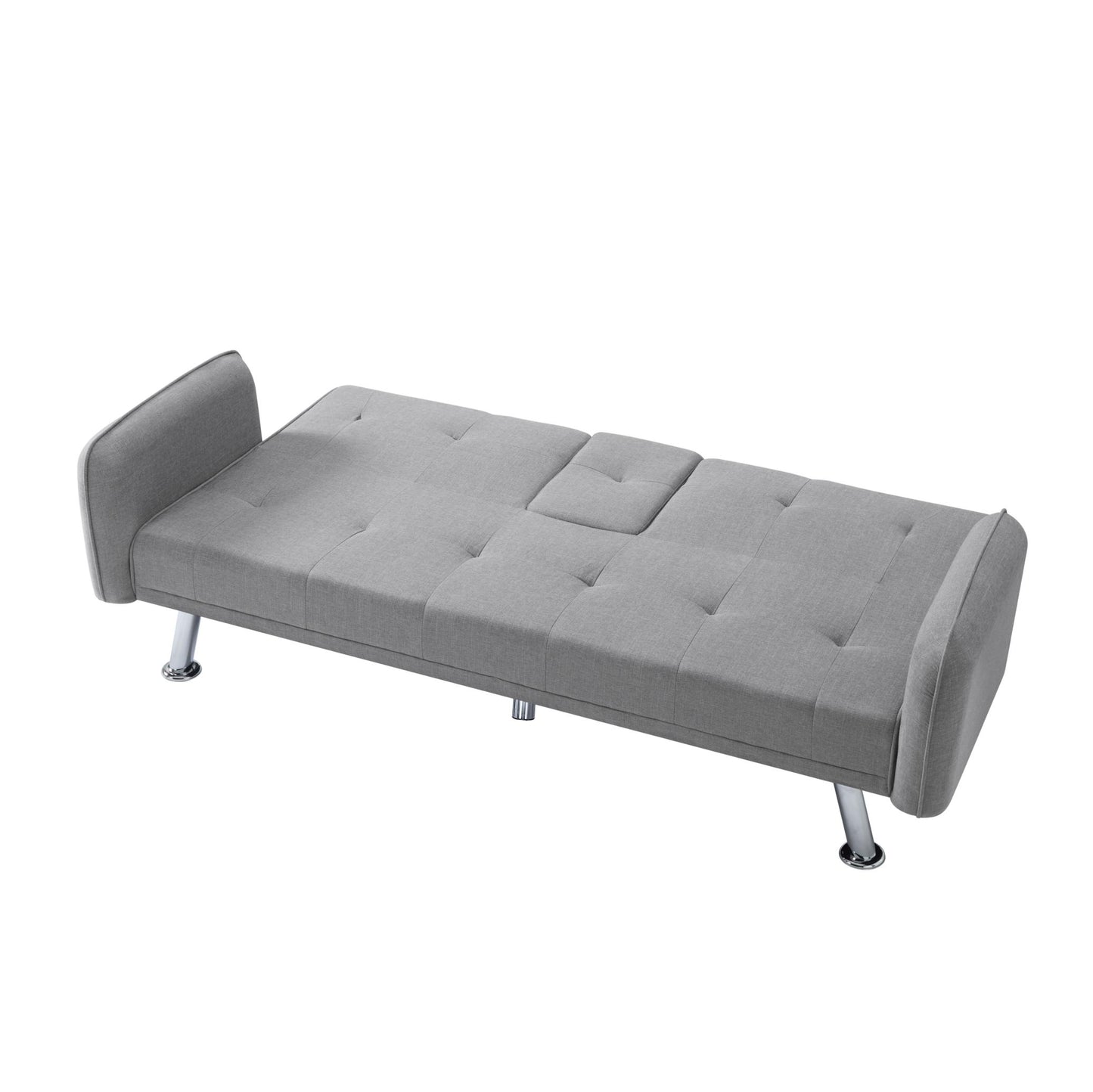 74.8” Futon sleeper sofa bed (Light Grey)
