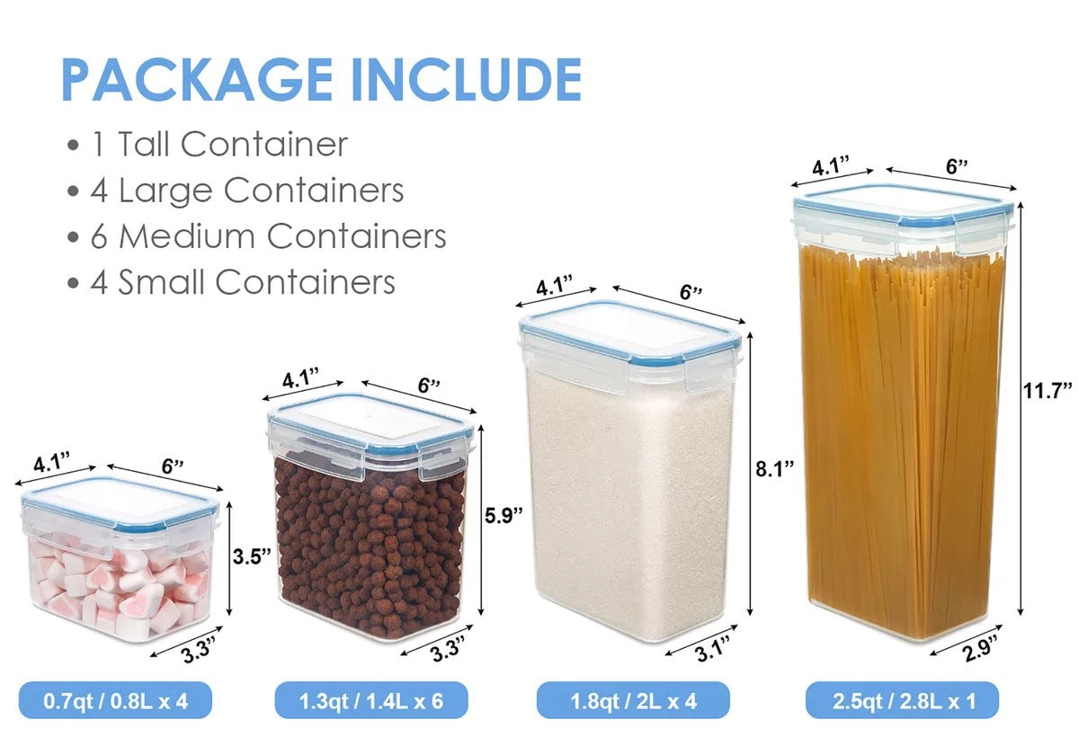 Kitchen Household Fresh-keeping High-permeability PP Airtight Jar