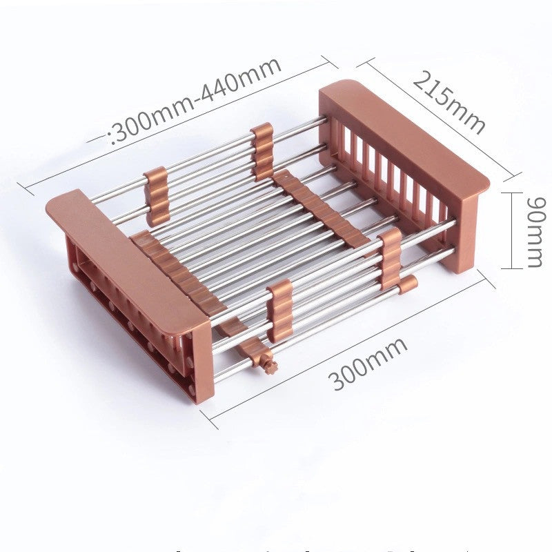 Retractable Stainless Steel Sink Drain Basket