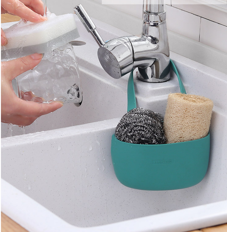 Sink Caddy Sponge Holder with Drain Hole