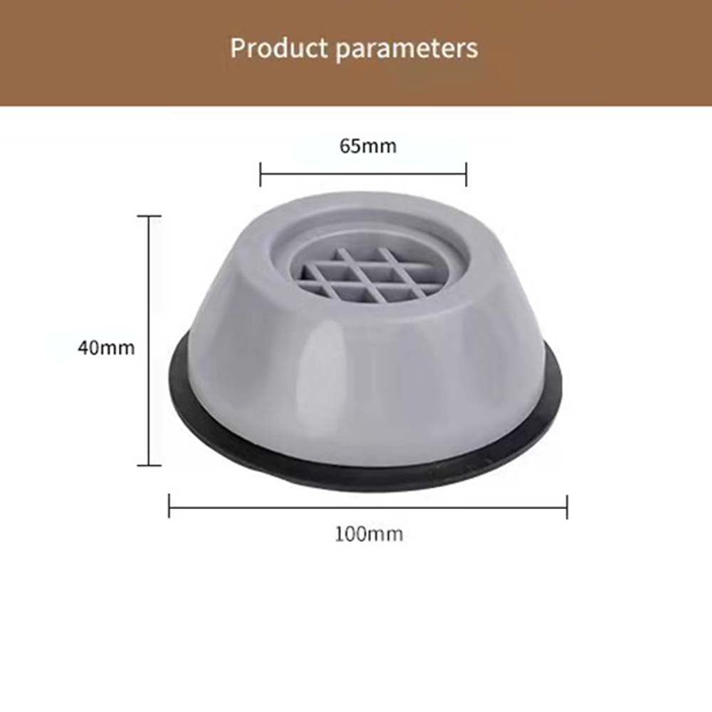 4Pcs Universal Anti-Vibration Feet Pads Washing Machine Rubber Mat Anti-Vibration Pad Dryer Refrigerator Base Fixed Non-Slip Pad