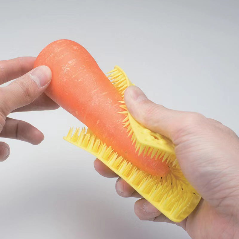 Silicone Dishcloth Oil-free Kitchen Special Drain Basket Sink Gap Plot Brush Vegetable Fruit Scrub-brush