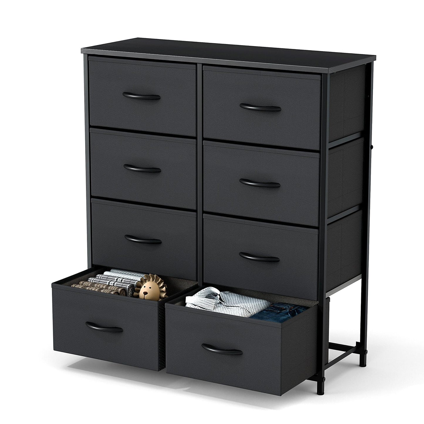 Dresser for Bedroom, Drawer Dresser Organizer Storage Drawers Fabric Storage Tower
