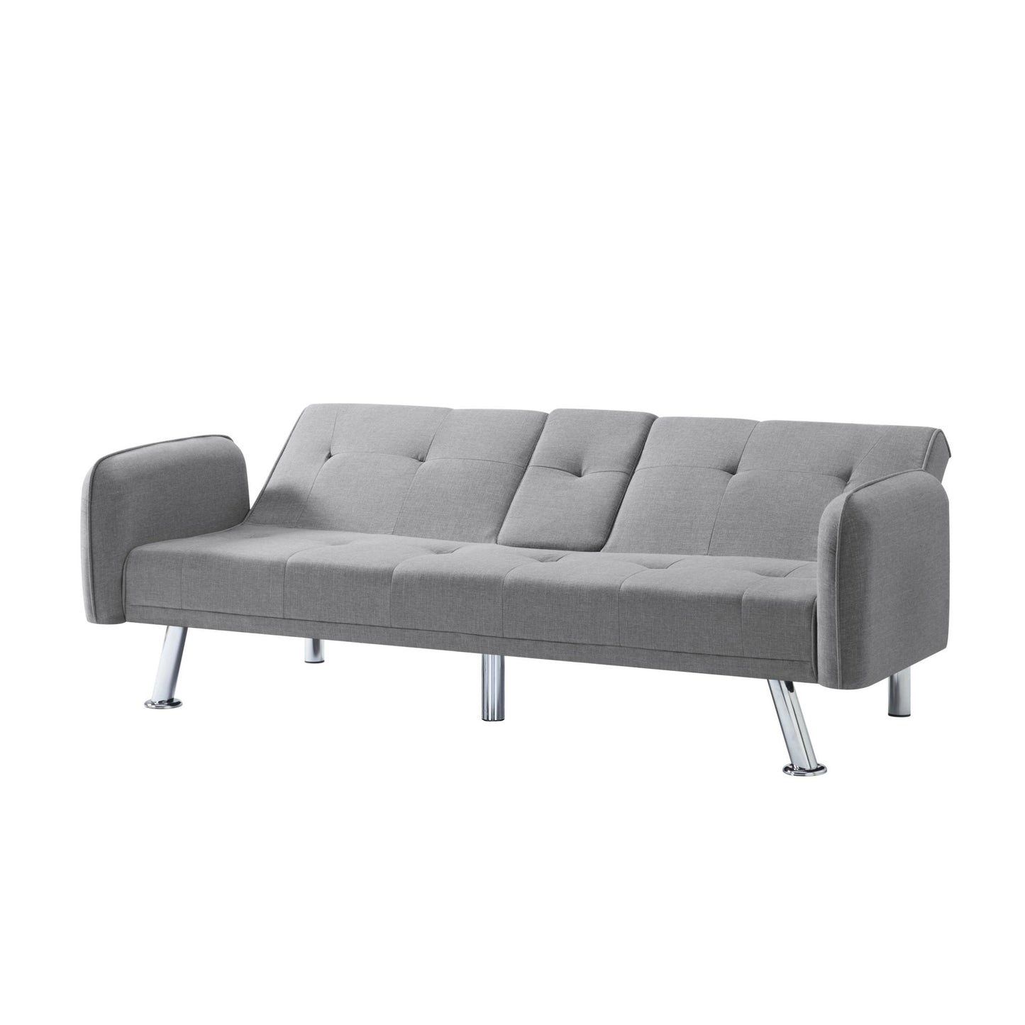 74.8” Futon sleeper sofa bed (Light Grey)