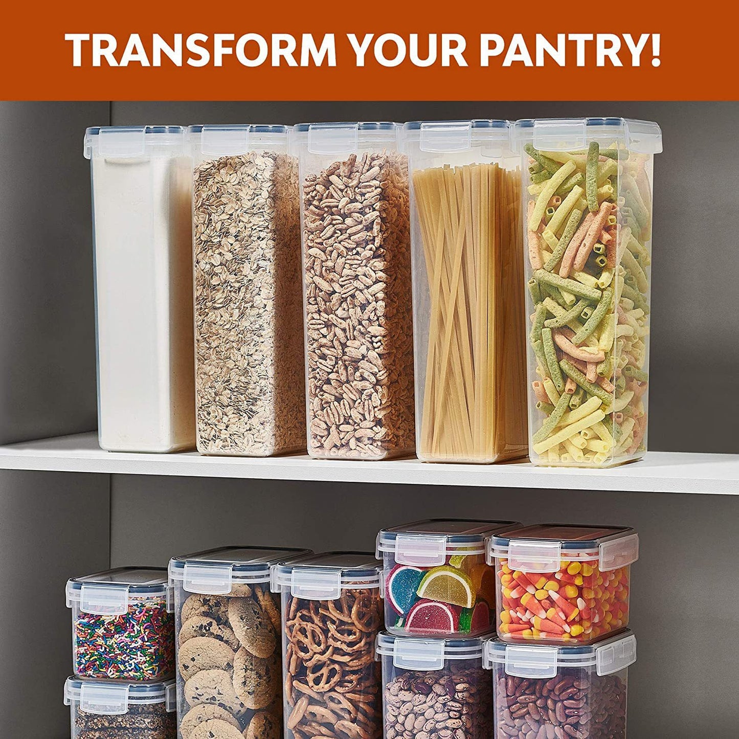 Kitchen Household Fresh-keeping High-permeability PP Airtight Jar