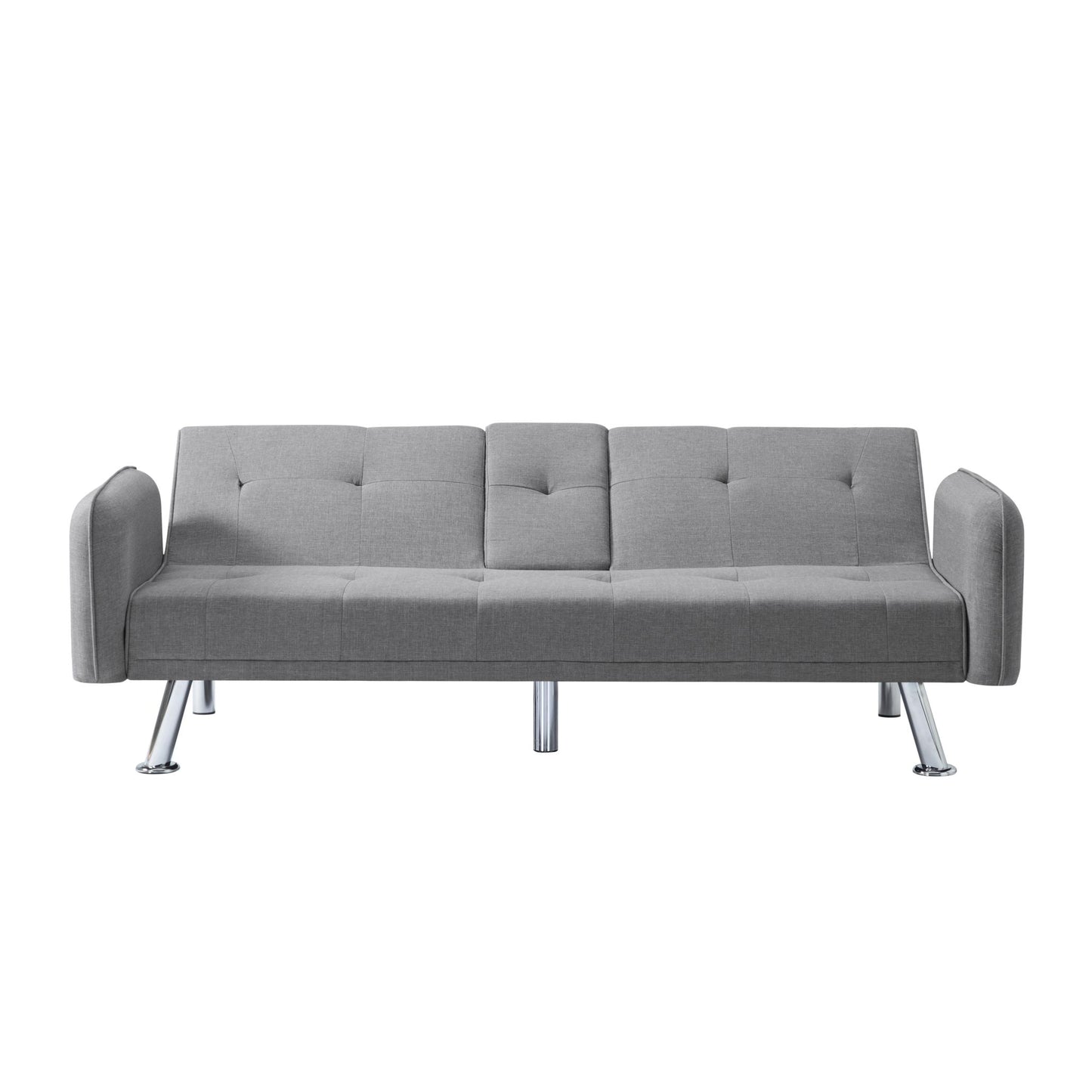 74.8” Futon sleeper sofa bed (Light Grey)
