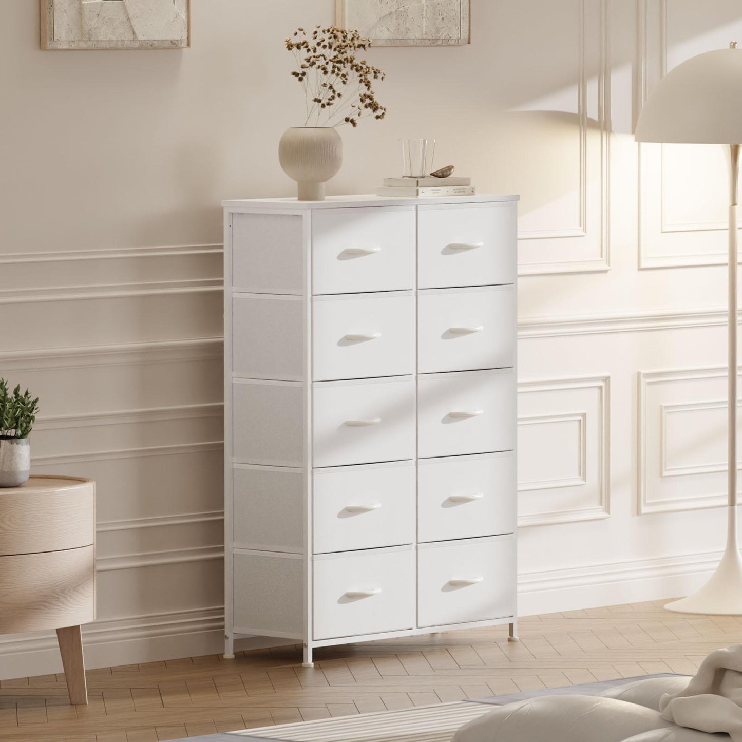 Dresser for Bedroom, Drawer Dresser Organizer Storage Drawers Fabric Storage Tower