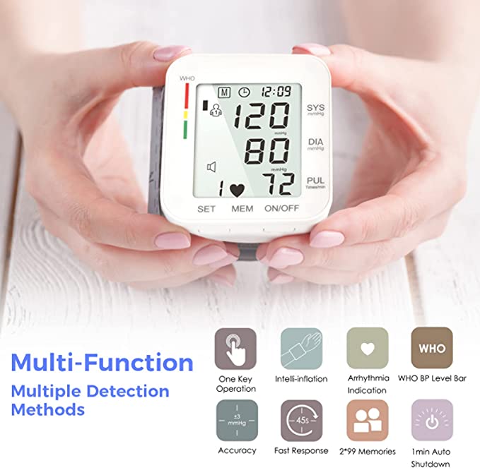 Adjustable Wrist Blood Pressure Monitor