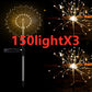 Ground Plug Solar Fireworks Light LED Light String Copper Wire Outdoor Garden Decoration Star Lights Christmas Lights
