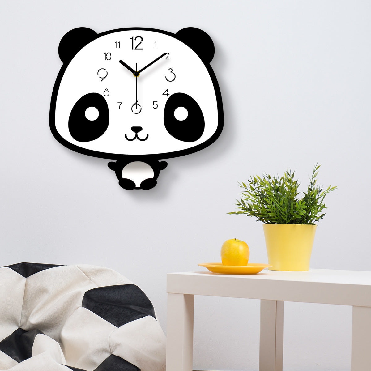 Swinging Panda Wall Clock