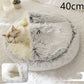 2 In 1 Pet Winter Bed Round Plush Warm Bed House Soft Long Plush Pets Bed