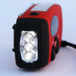 Solar hand crank USB charging radio flashlight