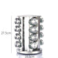 Kitchen articles rotating seasoning rack domestic rotating seasoning tank stainless iron spices seasoning box set