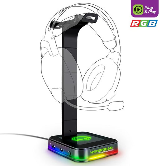 HyperGear RGB Command Station Headset Stand