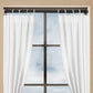 Black Adjustable Tension Curtain Rod 41-76 inches
