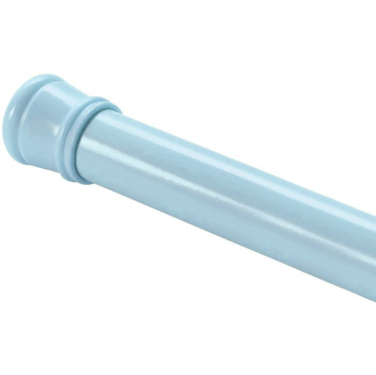 Blue Adjustable Tension Curtain Rod 41-76 in.