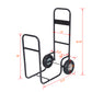 Firewood Cart,fireplace log rolling cart,wood rack with pneumatic wheels,rolls up and down stairs,heavy duty in door outdoor rolling cart