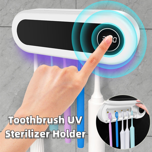 Smart Toothbrush UV Sterilizer Holder Toothpaste Dispenser Squeezer