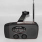 Solar hand crank USB charging radio flashlight