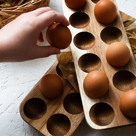 Bamboo Egg Storage Container