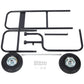 Firewood Cart,fireplace log rolling cart,wood rack with pneumatic wheels,rolls up and down stairs,heavy duty in door outdoor rolling cart