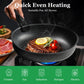 12pcs Non-Stick Cookware Set, Pots and Pans Set with Spatula and Detachable Handle for Kitchen, Black