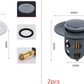 Electroplating Drainer Bouncing Core Universal Head Leak-Proof Plug