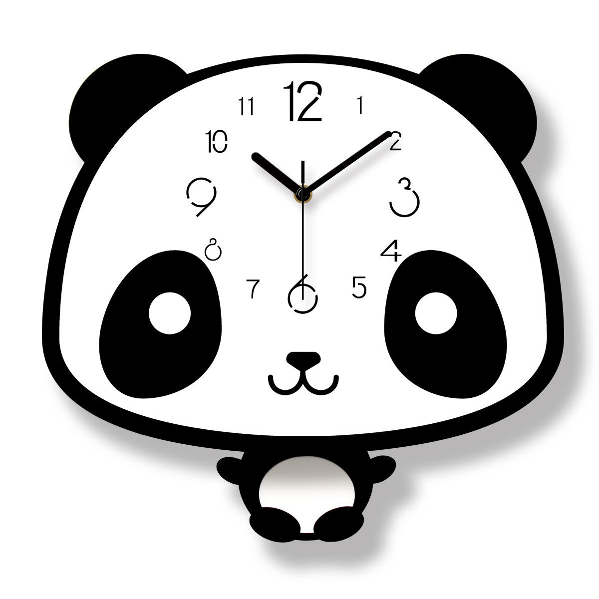 Swinging Panda Wall Clock