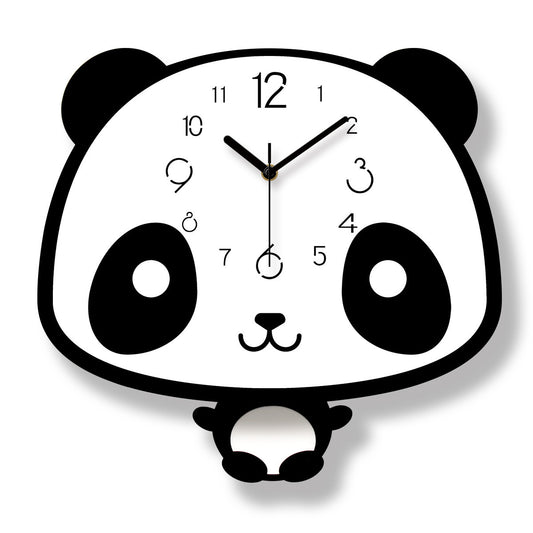 Swinging Panda Wall Clock