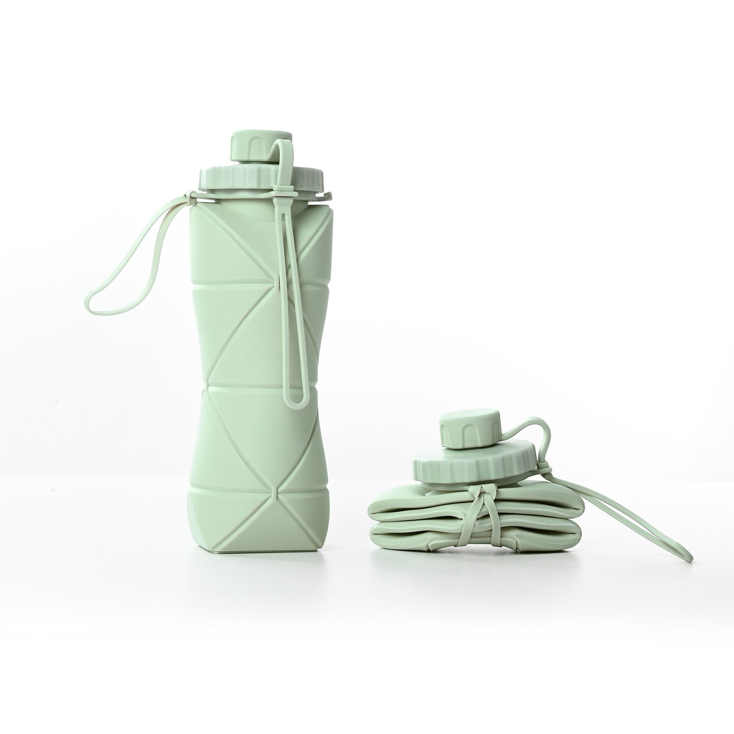 600ml Sports Folding Silicone Water Bottle